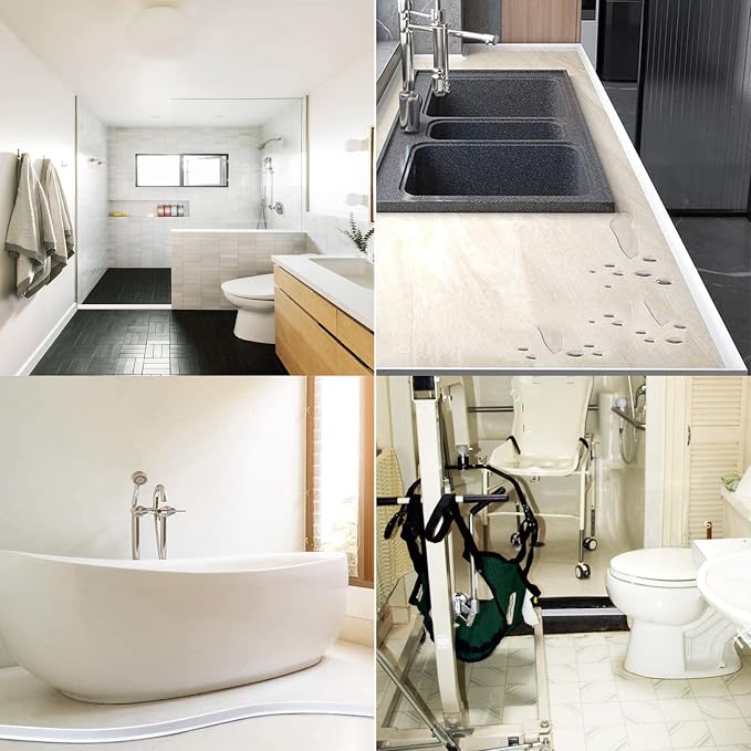 1/2" High Collapsible Shower Threshold Barrier - Image 5