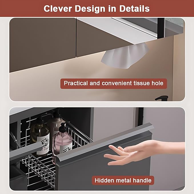 48IN Modern Bathroom Vanity - Image 6
