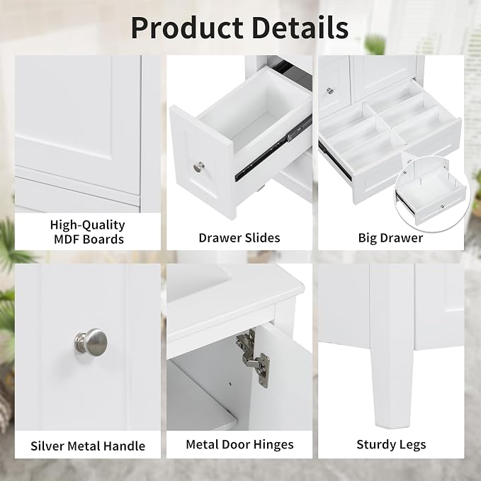 Harper & Bright Designs 24" Bathroom Vanity - Image 8