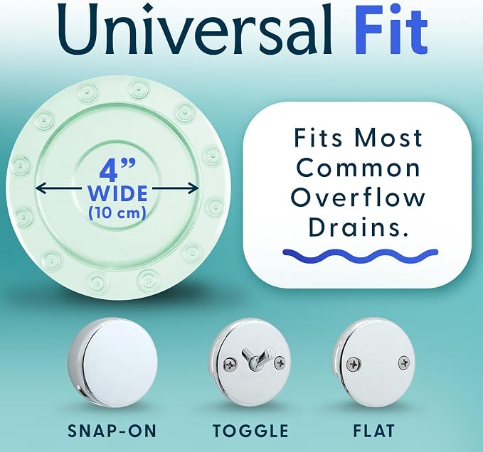 SlipX Solutions Bottomless Bath | Overflow Drain Cover - Image 4