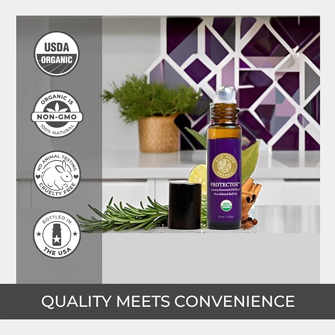 Silk Road Organic Protector Essential Oil Immunity Blend Roll On, Based on - Image 4