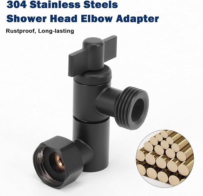NearMoon Adjustable Shower Head Extension Adapter, SUS304 Stainless Steel - Image 3