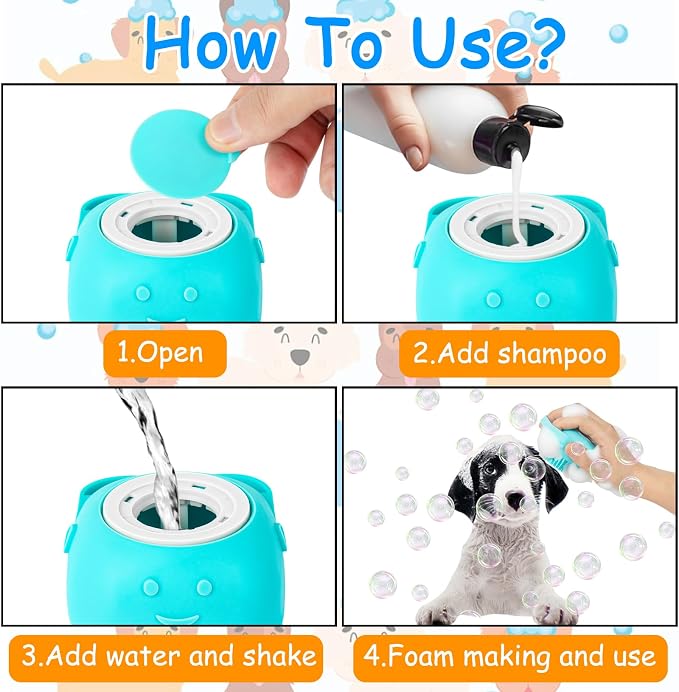 Ponpon 3PCS Dog Bath Brush - Image 4