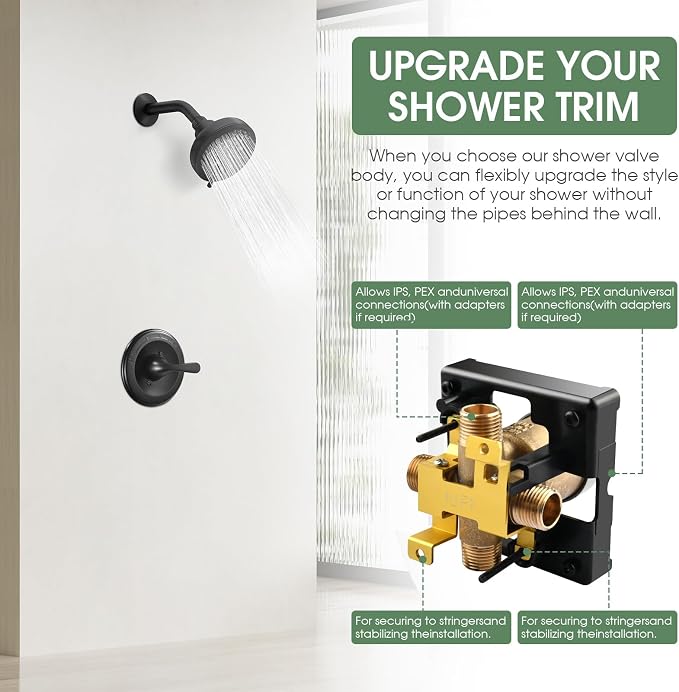 Shower Valve Body for Delta 13, 17 or 17T Series Trim Kits, Universal - Image 3
