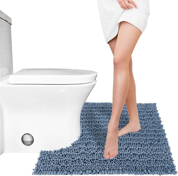 Yimobra Toilet Rug U Shaped Washable 24x24 Inch - Image 7