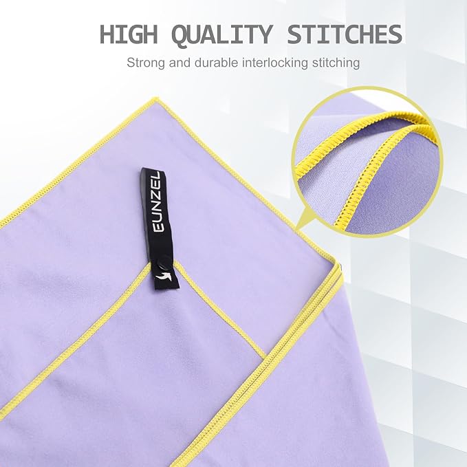 4 Set Quick Dry Camping Towel, Microfiber Travel Towel Super Absorbent Fast - Image 6