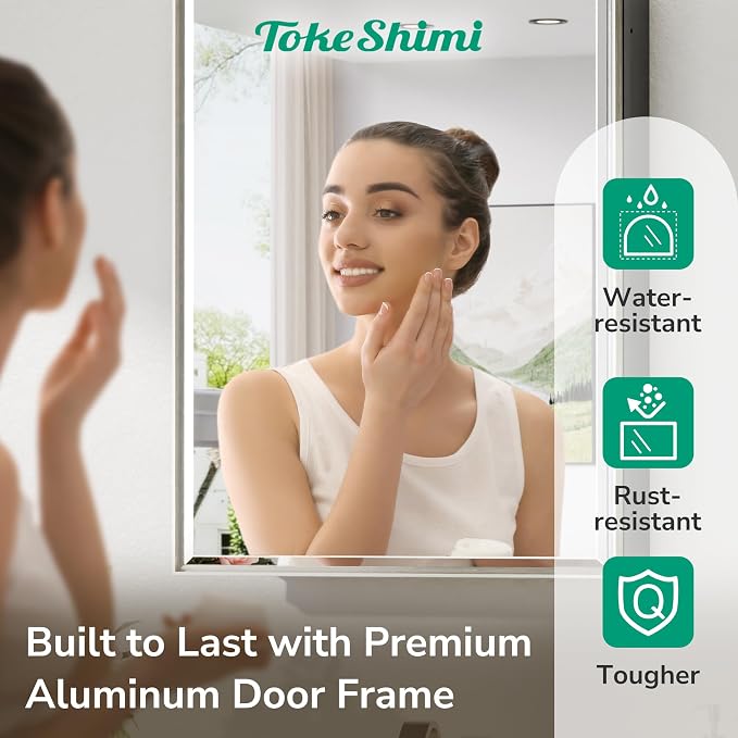 TokeShimi 24x36 Recessed Medicine Cabinet - Image 4