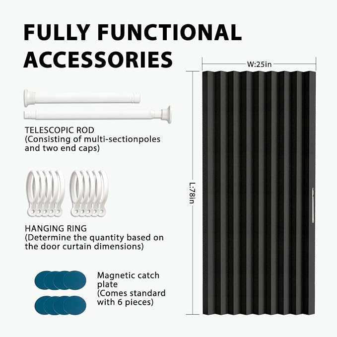 Accordion Door Curtain Set - Image 3