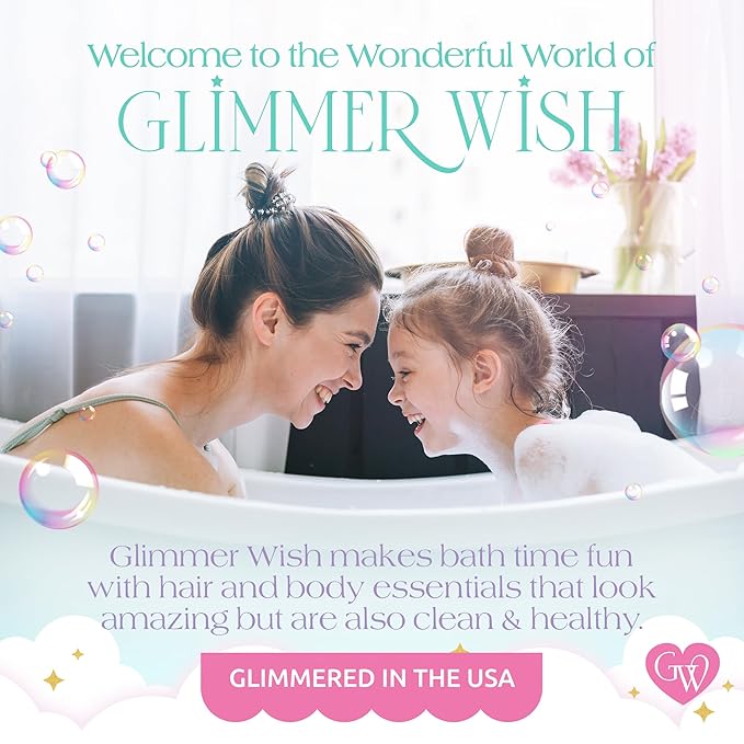 Glimmer Wish Unicorn Kids Body Wash, Gentle Cleanser and Moisturizing Sulfate - Image 6