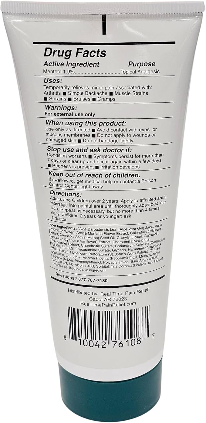 Real Time Pain Relief MAXX Plus - 7oz Tube | Intensive Formula - Image 7