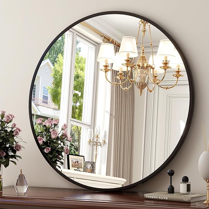 36 Inch Round Mirror by XRAMFY