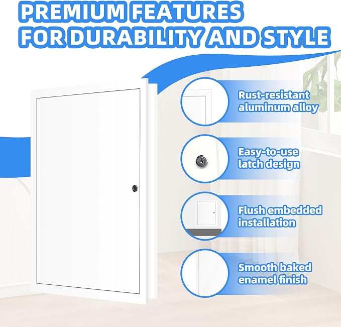 12" x 16" Metal Access Panel, 1MM Thickened Access Panel - Image 3