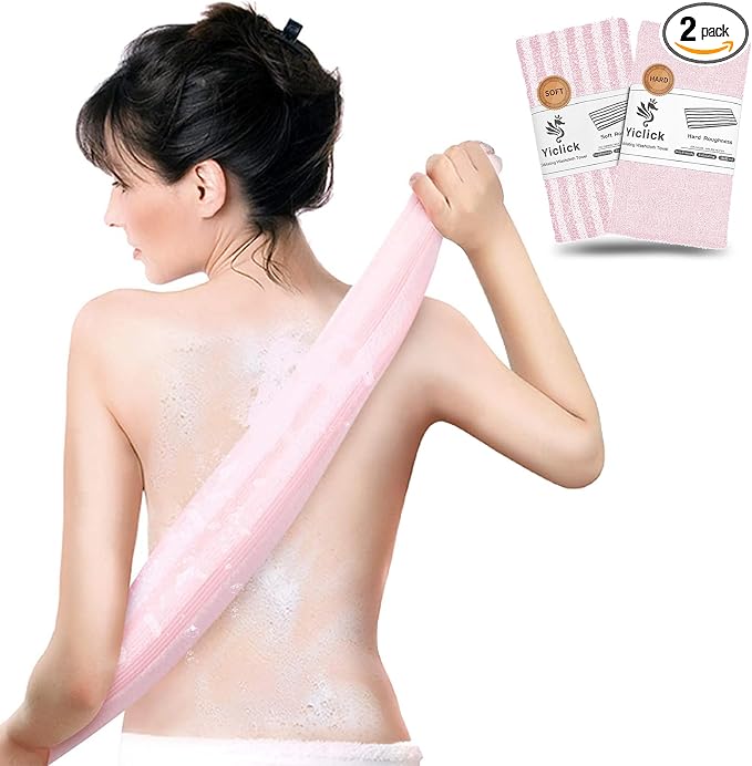 Yiclick Exfoliating Body Scrubber, Back Scrubber by YiclickCreateBeautyforLife