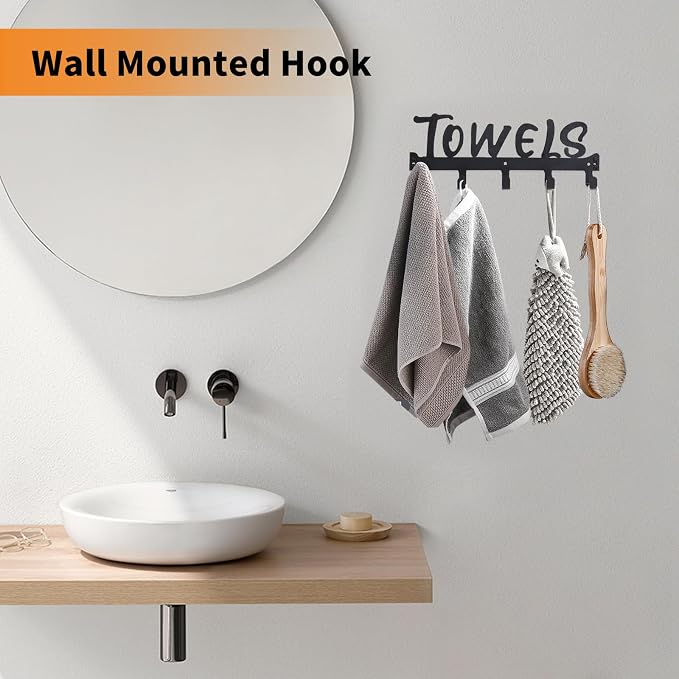 Over The Door Hook, Towel Holder Towel Hook - Image 6