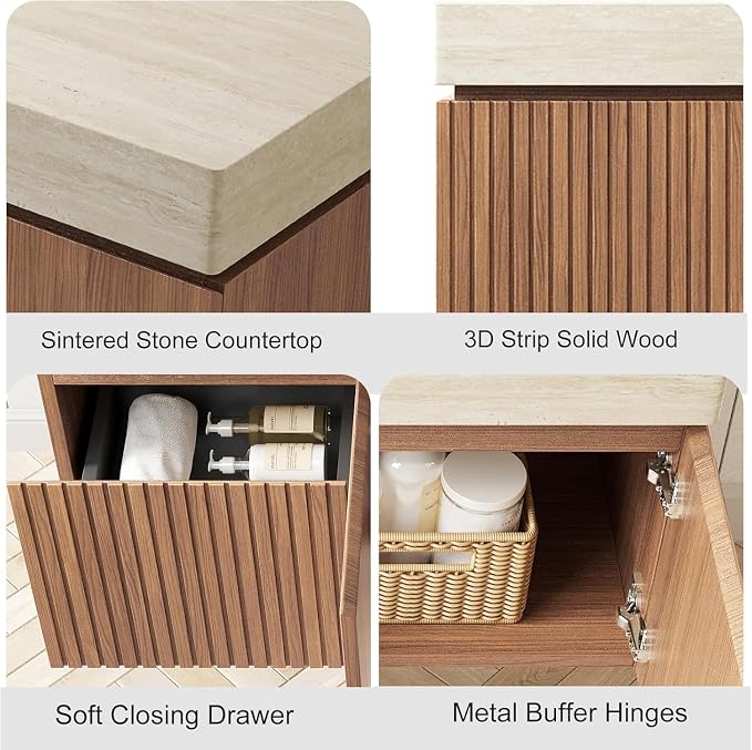 Ambrovina 30" Floating Bathroom Vanity - Image 3