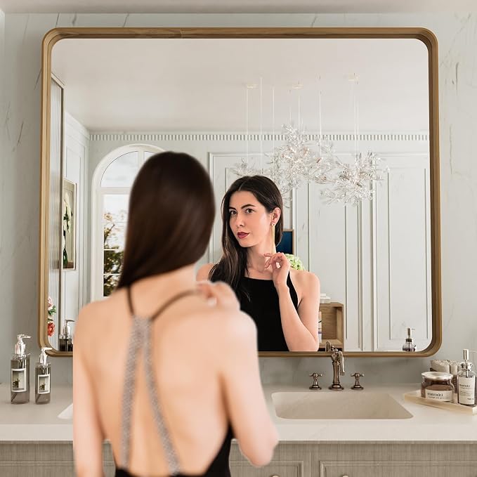 LOAAO 48X40 Inch Bathroom Mirror - Image 2