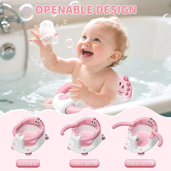 TPN Baby Bath Seat for Babies 6 Months & Up, Non-Slip Toddler Bath Seat - Image 4