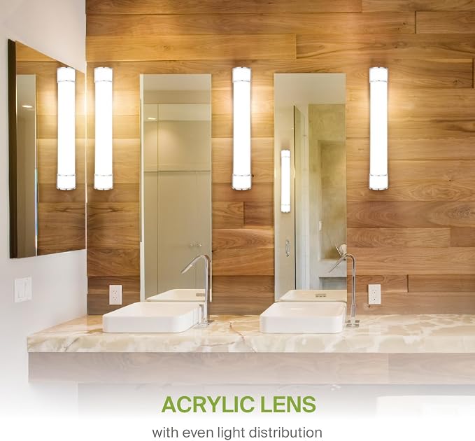 ASD LED 36" Vanity Flush Mount Light Fixture, Linear Bathroom Lighting Bar | - Image 6