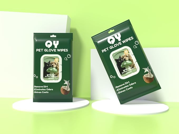 20-Pack Extra Thick Pet Cleaning Glove Wipes - Image 7