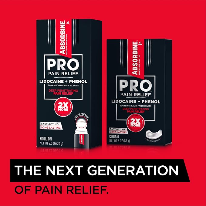 ABSORBINE JR. Pro Maximum-Strength Lidocaine Roll-On, Fast-Acting Nerve - Image 7