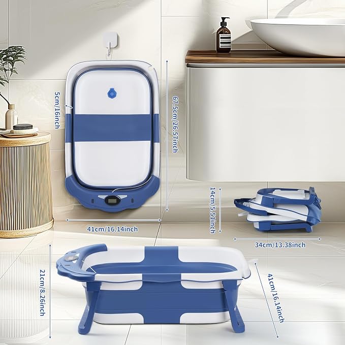 Baby Bathtub, Collapsible Baby Bath Tub - Image 7