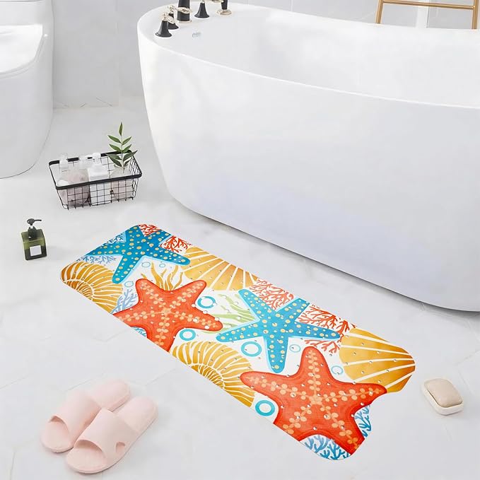 Ocean Bathtub Mat Non Slip, Cute Baby Bath Mat - Image 7