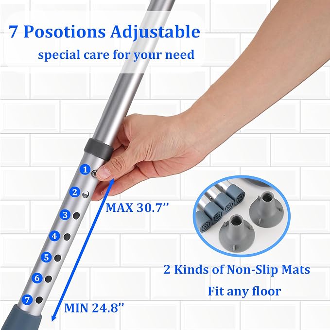 Toilet Safety Rails – Adjustable, Foldable Toilet Handle Frame - Image 3