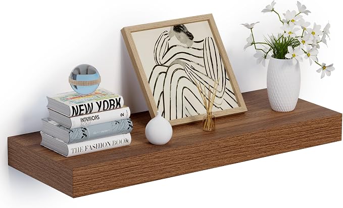 Heimlove 24 x 12 Inch Deep Floating Shelves Wall Mounted by Heimlove