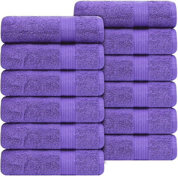 Ample Decor Hand Towel 18 X 28 Inch Pack of 12 600 GSM 100% Cotton, Oeko Tex - Image 4