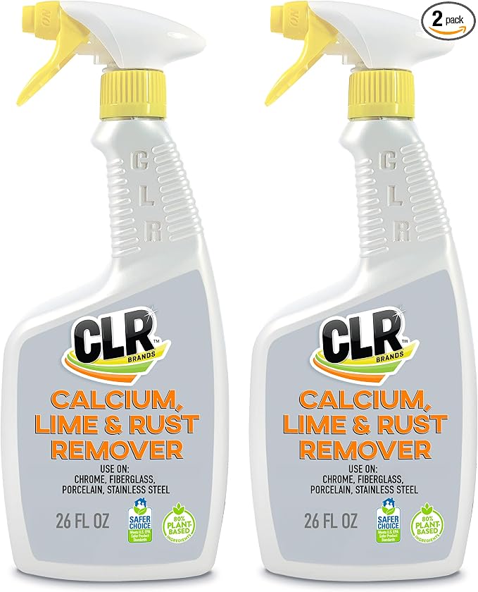 CLR Brands Calcium, Lime & Rust Remover, 26 oz. Spray Bottle, 2 Pack, Blasts by CLR