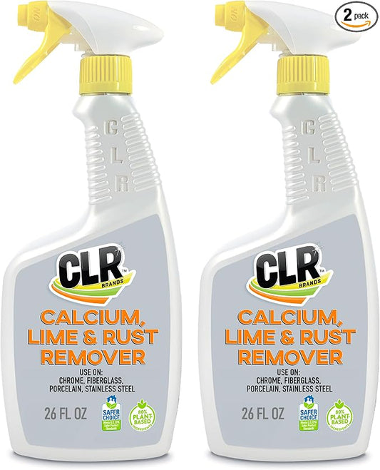 CLR Brands Calcium, Lime & Rust Remover, 26 oz. Spray Bottle, 2 Pack, Blasts by CLR