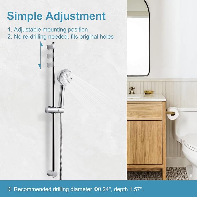 OFFO Shower Slide Bar, 31 in Slide Bar - Image 2