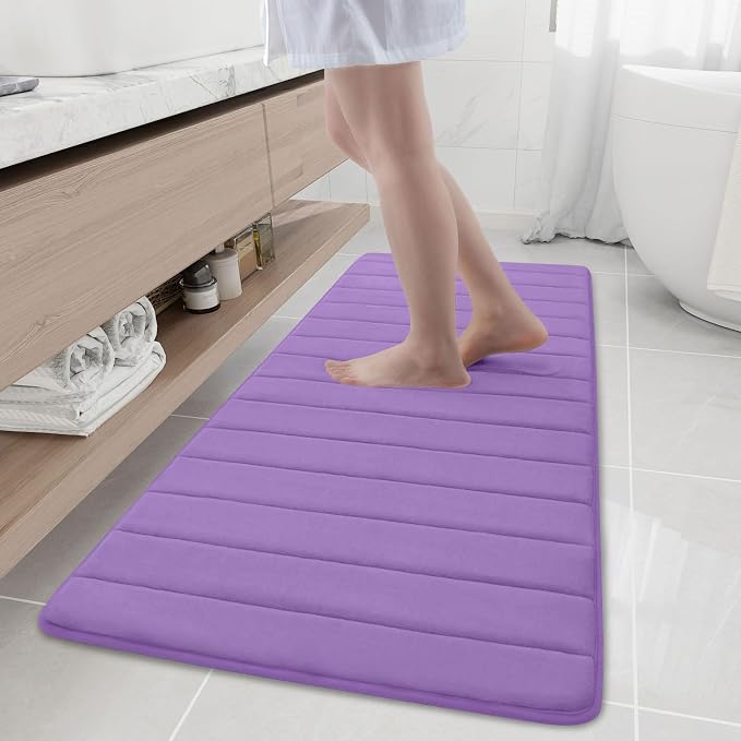 Buganda Memory Foam Bath Mat, Ultra Soft and Non-Slip Bathroom Rugs, Water by Buganda
