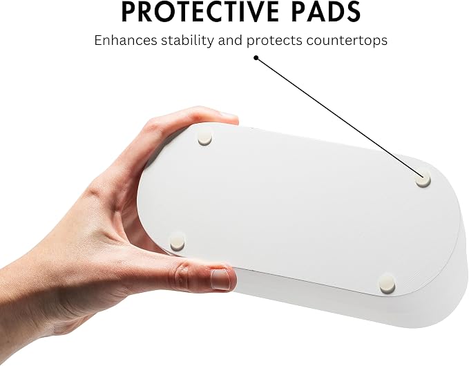 Matte White Large Toothbrush and Toothpaste Holder and Cup - Image 4