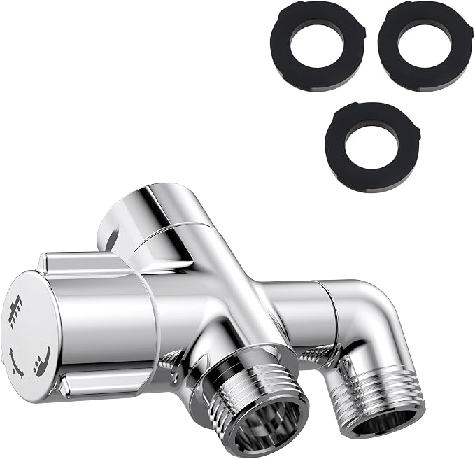 Solid Brass 3 Way Shower Arm Diverter Valve by Home