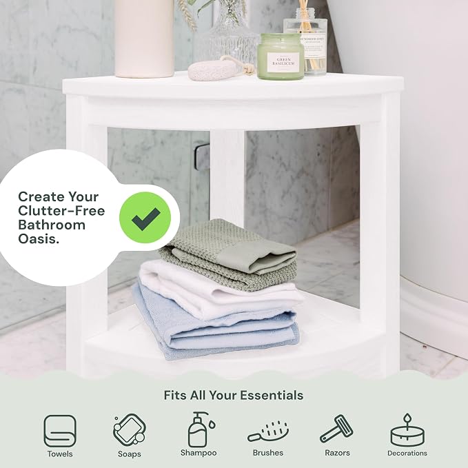 Waterproof Corner Shower Stool - Image 8