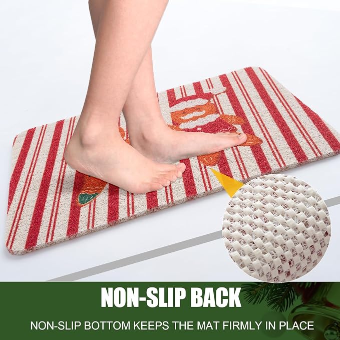 Christmas Non-Slip Bathtub Mat, Anti Slip Shower Mat, Fast Drying Bathtub Mats - Image 4