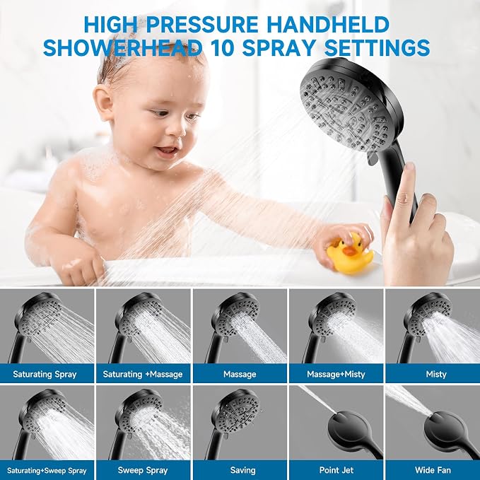 Shower Heads With Handheld Spray Combo - Image 5