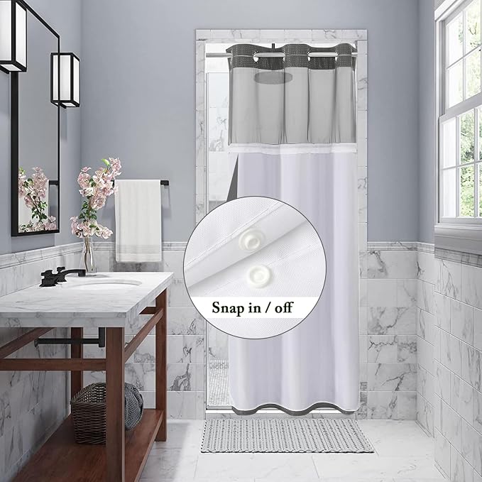 Gibelle Stall Small Shower Curtain 36x74, Waffle Weave Shower Curtain - Image 3