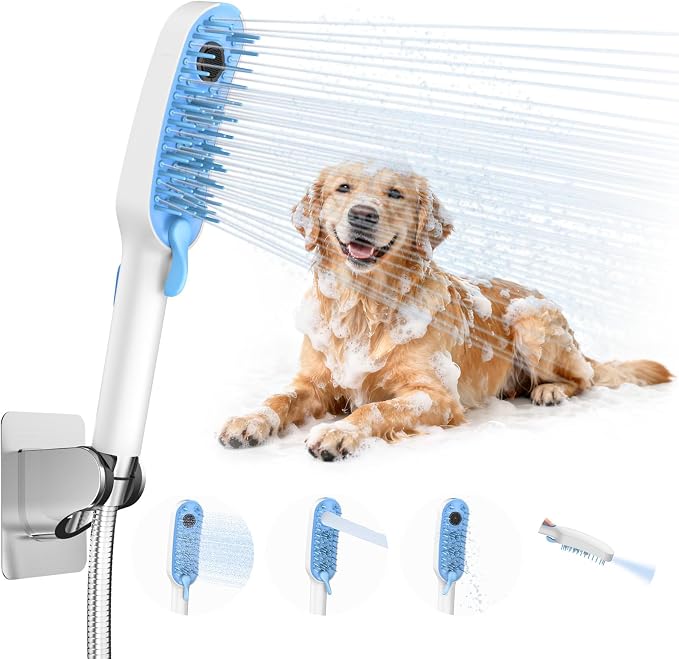 4 Mode Dog Shower Attachment, Dog Shower Sprayer by Unknown