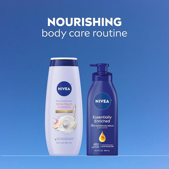 NIVEA Refreshing White Peach and Jasmine Body Wash - Image 11