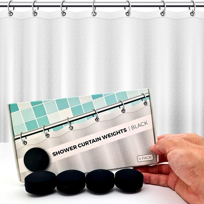 Powerful Anti-Billowing Magnetic Shower Curtain Weights by HMmagnets