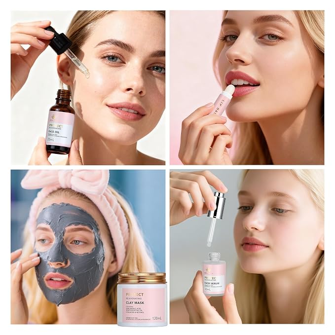Christmas Gifts for Women, Spa Gifts 28pcs Rose Facial Skin Care Set for Women - Image 6