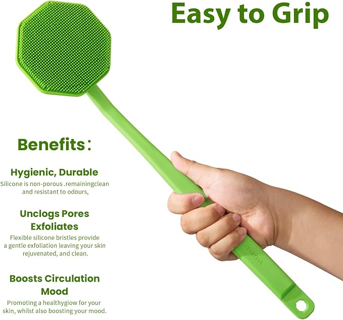 iTokGoK® Silver-Infused Silicone Back Scrubber - Image 4