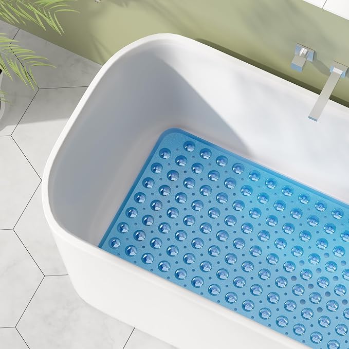 AmazerBath Shower Mat Non Slip 40 x 16 Inches, Bathtub Mat Shower Stall Mats - Image 3