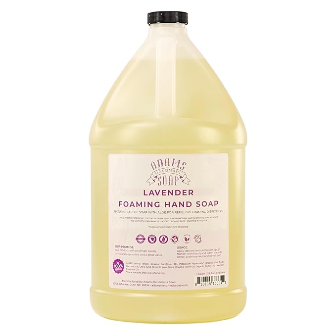 Adams Handmade Soap Liquid Foaming Soap 1 Gal by AdamsHandmadeSoap