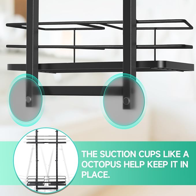 Shower Caddy Hanging for Handheld Showerheads Adjustable Height Extra Long - Image 8