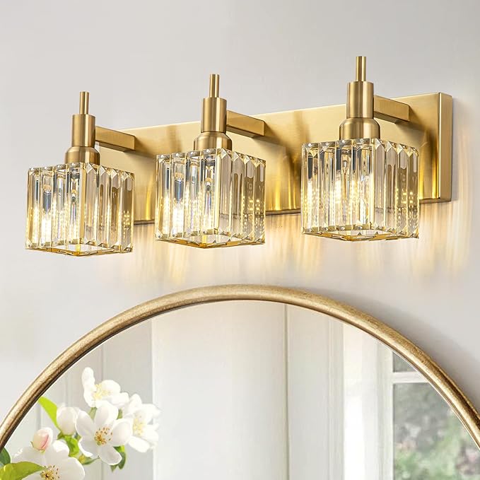 Gold Bathroom Vanity Lights by HUOKU
