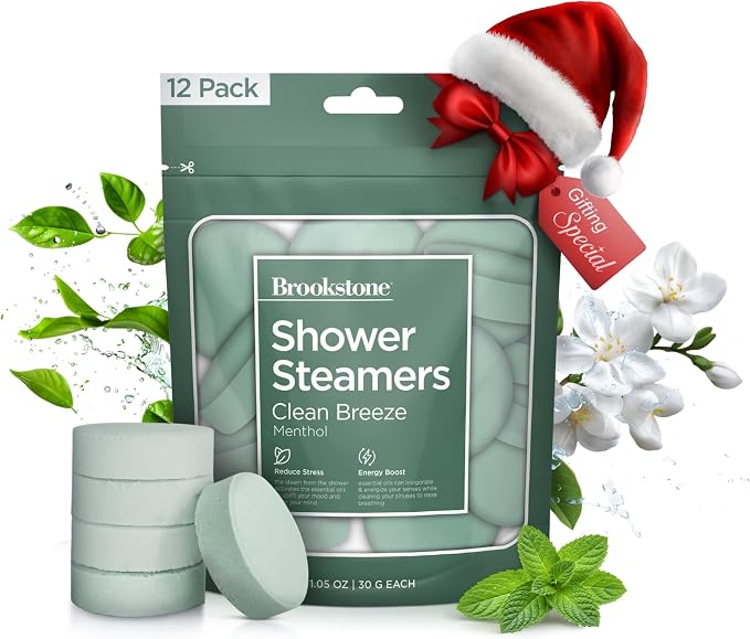 Brookstone Shower Steamers Aromatherapy 12 Tablets by Brookstone