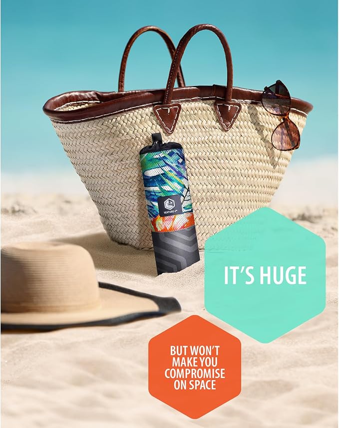 VENTURE 4TH Microfiber Beach Towel: Quick-Dry, Sandproof and Lightweight - Image 5